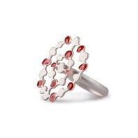 Anillo Carla Esmalte Color Plata T. Única-216629 Anillo Carla Esmalte Color Plata T. Única-216629 1